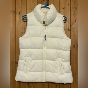 Old Navy Cream Quilted Vest